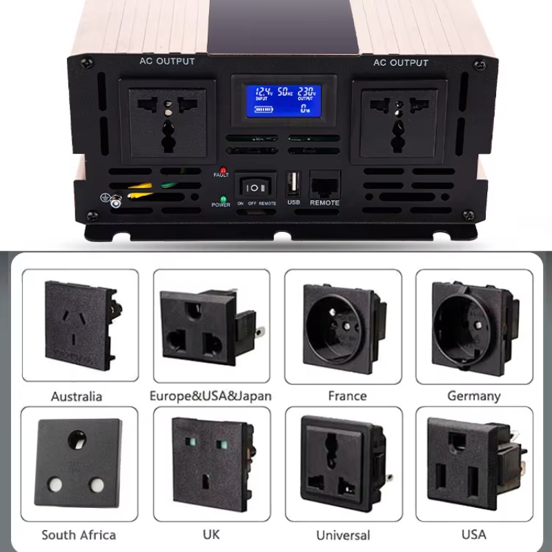 Convertisseur solaire monophas - Pure Sine Wave Inverter 5000W 48V 220V avis et prix