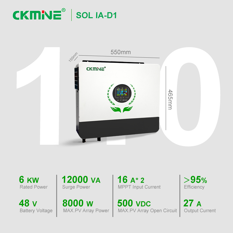 Onduleur solaire hybride hors  - Off Grid Solar Inverter 48V 6000W avis et prix