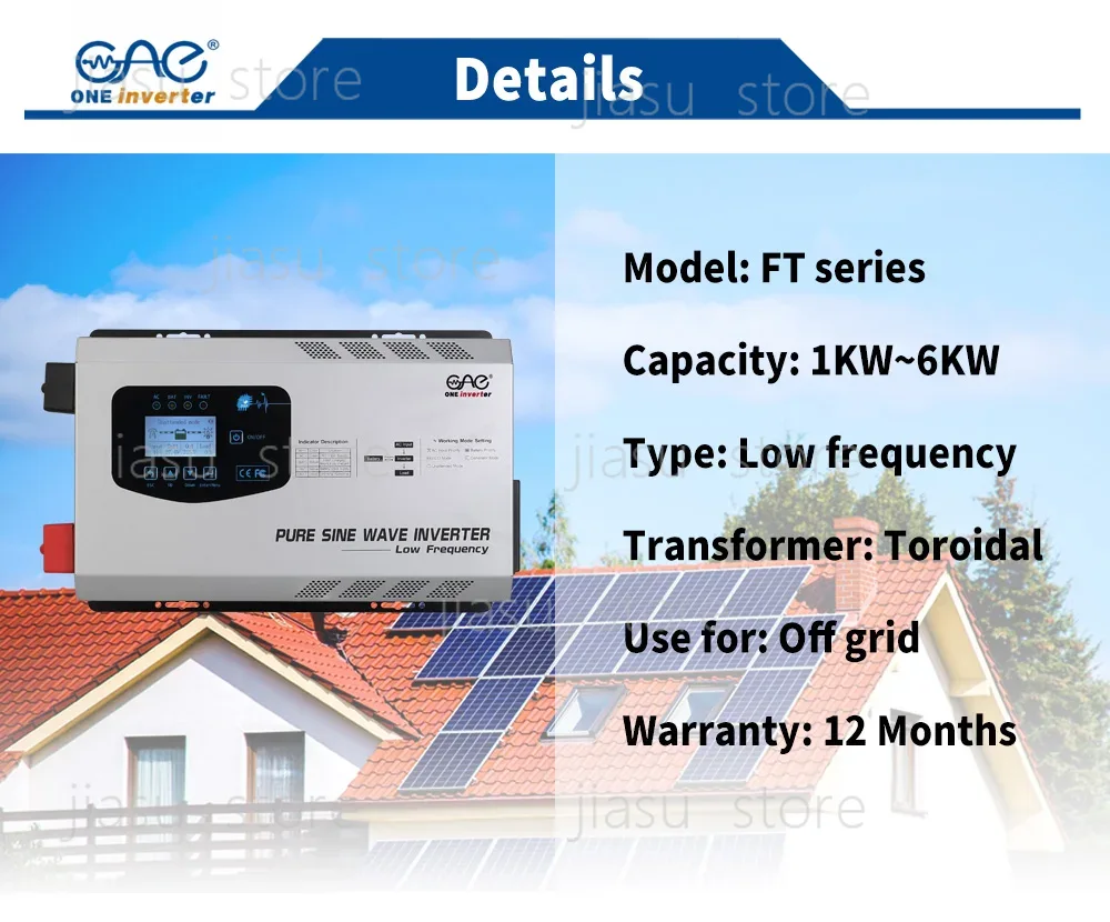 Onduleur solaire UPS 6 kW, 600 - Off Grid Solar Inverter 48V 6000W avis et prix