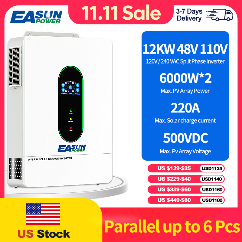 EASUN US 12KW 12000W Onduleur  - Grid Tie Inverter Limiter 2000W avis et prix