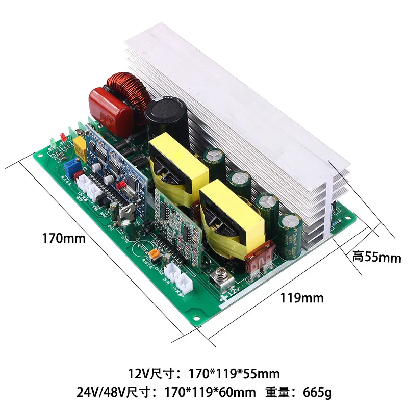 Module d'onduleur à onde sinus - Pure Sine Wave Inverter Board 24V 48V avis et prix